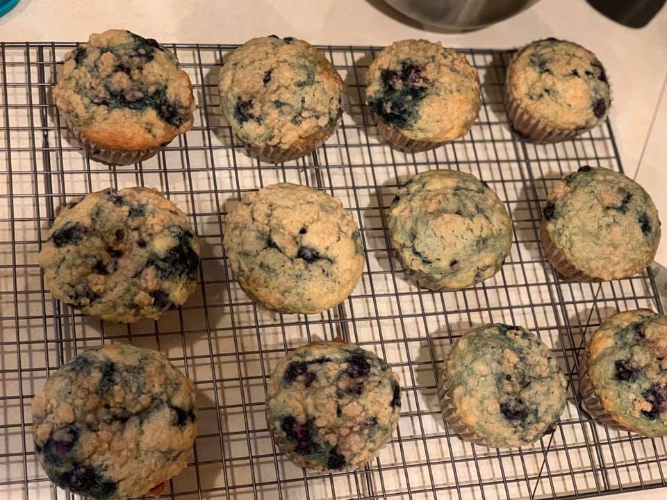 Blueberry Streusel  Muffins (1 DOZEN)