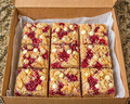 Raspberry White Choc Almond Bars (1 DOZEN)
